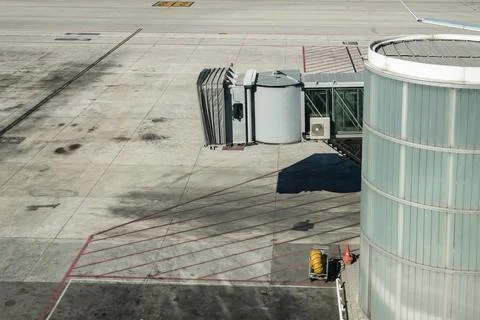 Empty airport gate Stock Photos