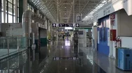 Empty Airport In Rome, Coronavirus In Italy, Steady Shot Stock Footage