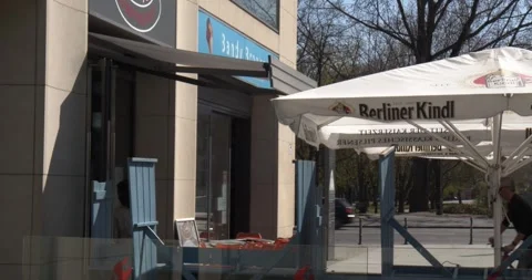 Empty Alexanderplatz Stores And Streets Covid Lockdown Mar 24th, 2020 Stock Footage 331664513