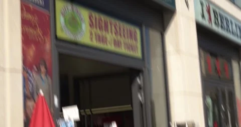 Empty Alexanderplatz Stores And Streets Covid Lockdown Mar 24th, 2020 Stock Footage 331665702