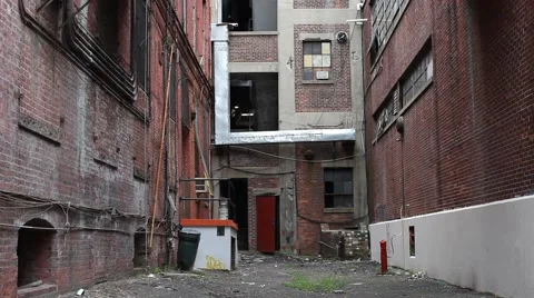Empty Alley Stock Footage 47462010