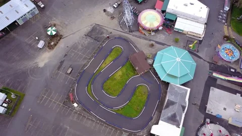 Empty amusement park during coronavirus covid19 pandemic. 库存影片 137547880