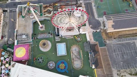 Empty Amusement Park Stock Photos
