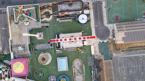 Empty Amusement Park Stock Photos
