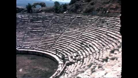 Empty Ancient Amphitheater Stock Footage 277585149