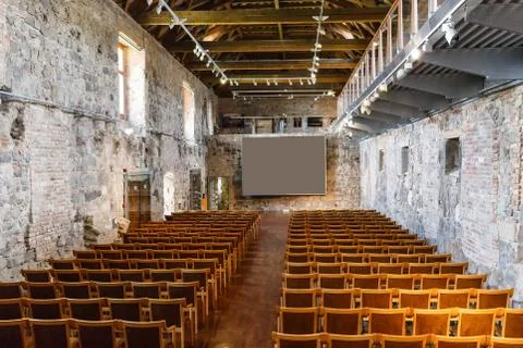 Empty ancient room Stock Photos
