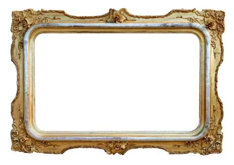 Empty antique frame Stock Photos