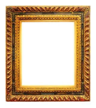 Empty antique frame Stock Photos