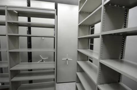 Empty archive storage room Stock Photos