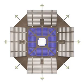 Empty arena boxing top view 3d rendering Stock Illustration