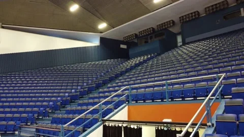 Empty arena seats Video stock 164526954