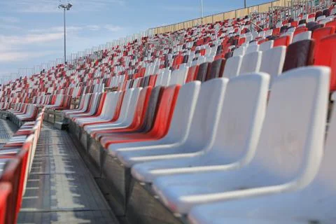 Empty arena seats Foto stock