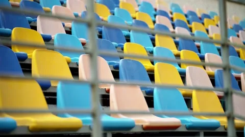 Empty Arena Seats Ready for Spectators 動画素材 340482935