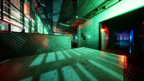 Empty asian bar at night Stock Illustration