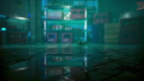 Empty asian bar at night Stock Illustration
