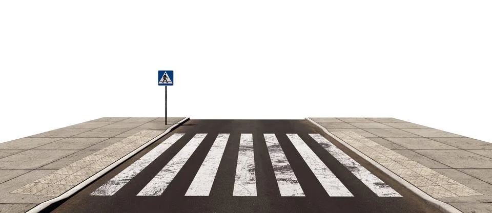Empty asphalt crosswalk Illustrazione stock