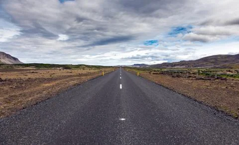 Empty asphalt road Stock Photos