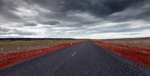 Empty asphalt road Stock Photos