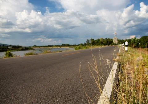 Empty asphalt road. Foto stock
