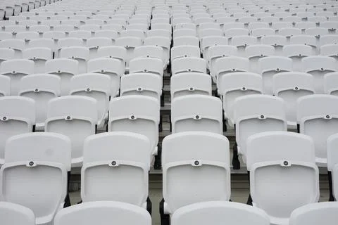 Empty audience seats Stock-Fotos