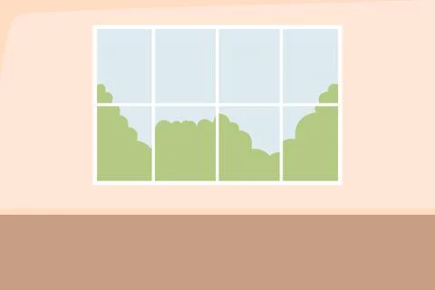 Empty auditorium flat color vector illustration Stock Illustration