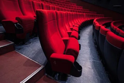 Empty auditorium with nobody Stock Photos