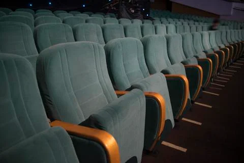 Empty auditorium with seats Stock Photos