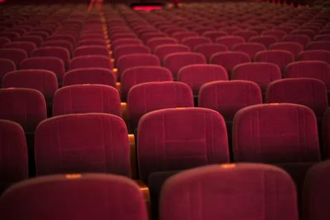 Empty auditorium with seats Stock Photos