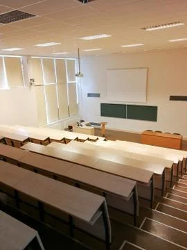 Empty auditorium of the university 스톡 사진