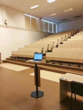 Empty auditorium of the university Foto stock