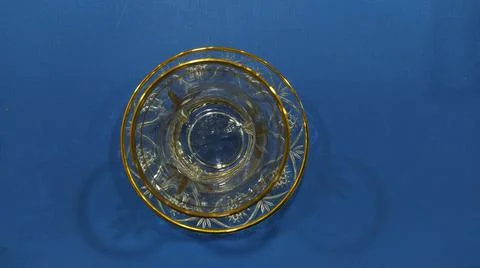 Empty Authentic Turkish Tea Glass Cup Stock-Fotos