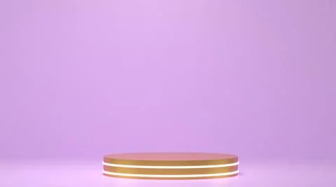 Empty background and 3d stand heart display or shelf with studio for showing  Illustrazione stock