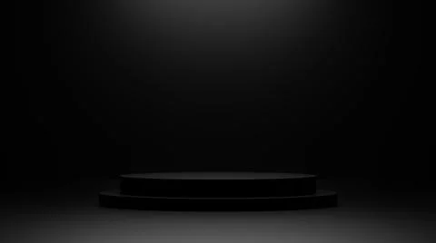 Empty background and stand display or shelf with studio for showing or design Illustrazione stock