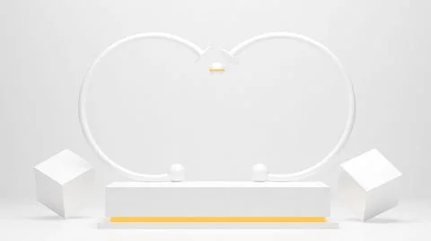 Empty background and stand display or shelf with studio for showing or design Stock Illustration