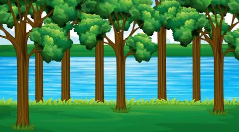 Empty background nature scenery Stock Illustration