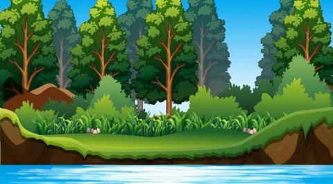Empty background nature scenery Stock Illustration