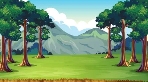 Empty background nature scenery Stock Illustration