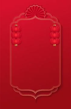 Empty background template for Happy Chinese new year 2026. Chinese new year Stock Illustration