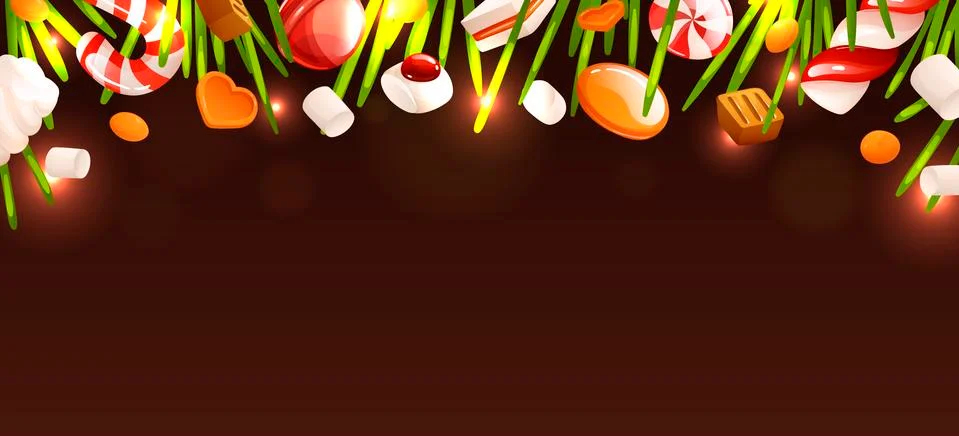 Empty background template, New Year and Christmas Stock Illustration