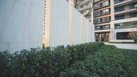 Empty backgrounds wall in park Stock Footage 168281168