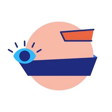 Empty badge speech bubble isolated on white. Stock Illustration