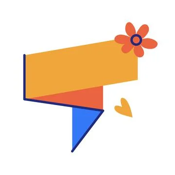 Empty badge speech bubble isolated on white. Stock Illustration