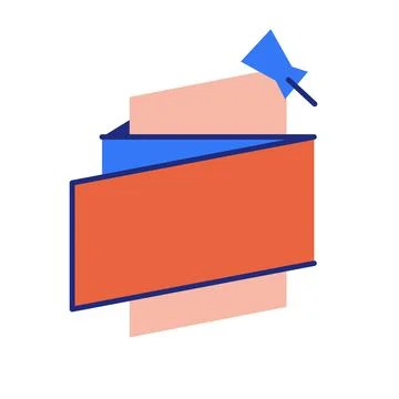 Empty badge speech bubble isolated on white. Stock Illustration