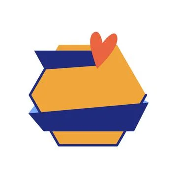 Empty badge speech bubble isolated on white. Stock Illustration