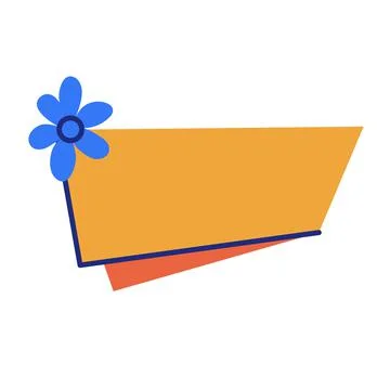 Empty badge speech bubble isolated on white. Stock Illustration