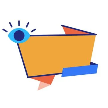 Empty badge speech bubble isolated on white. Stock Illustration