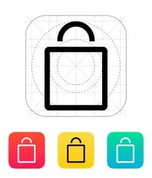 Empty bag icon. Stock Illustration