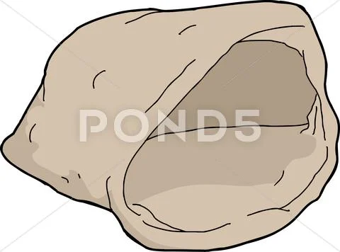 Empty bag Stock Illustration