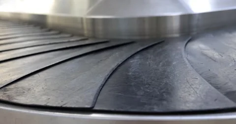 Empty baggage carousel at airport Stock Footage 250166803