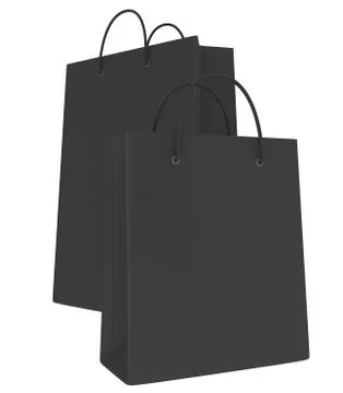 Empty bags isolated on white background Stock Illustration